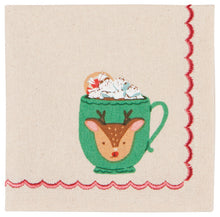 Cozy Cups Cloth Cocktail Napkins (Set of 4)