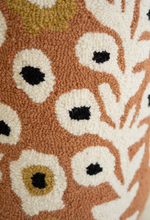 Round Hand-Tufted Accent Table with Mango Wood Top