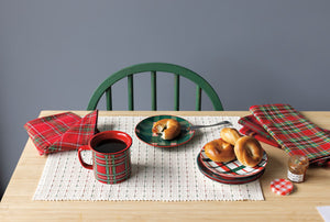 Holiday Plaid Appetizer Plate (Multiple Styles)