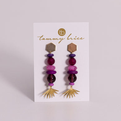 Berry Baby Earrings by Local Maker Tammy Brice