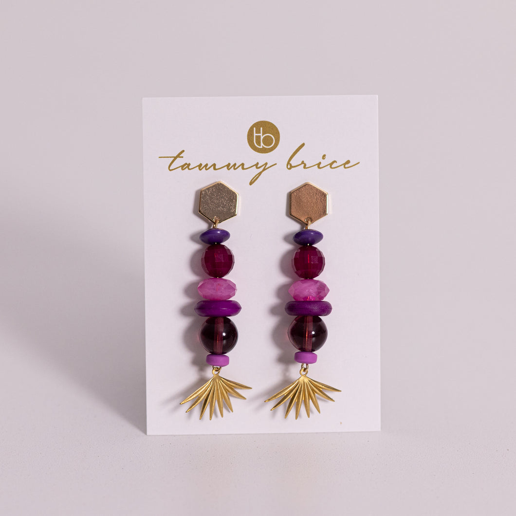 Berry Baby Earrings by Local Maker Tammy Brice