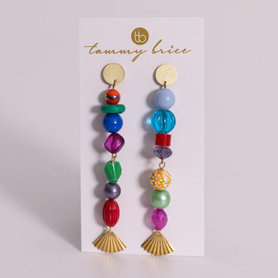 Rainbow Buffet Earrings by Local Maker Tammy Brice