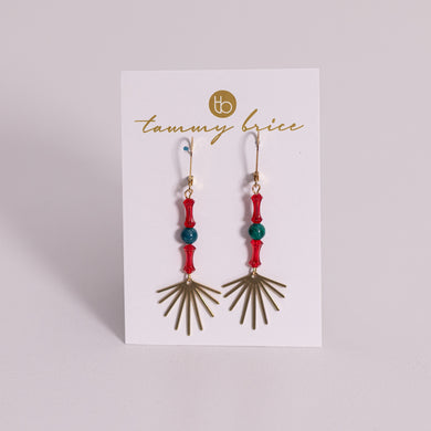 Holiday Vibe Earrings by Local Maker Tammy Brice