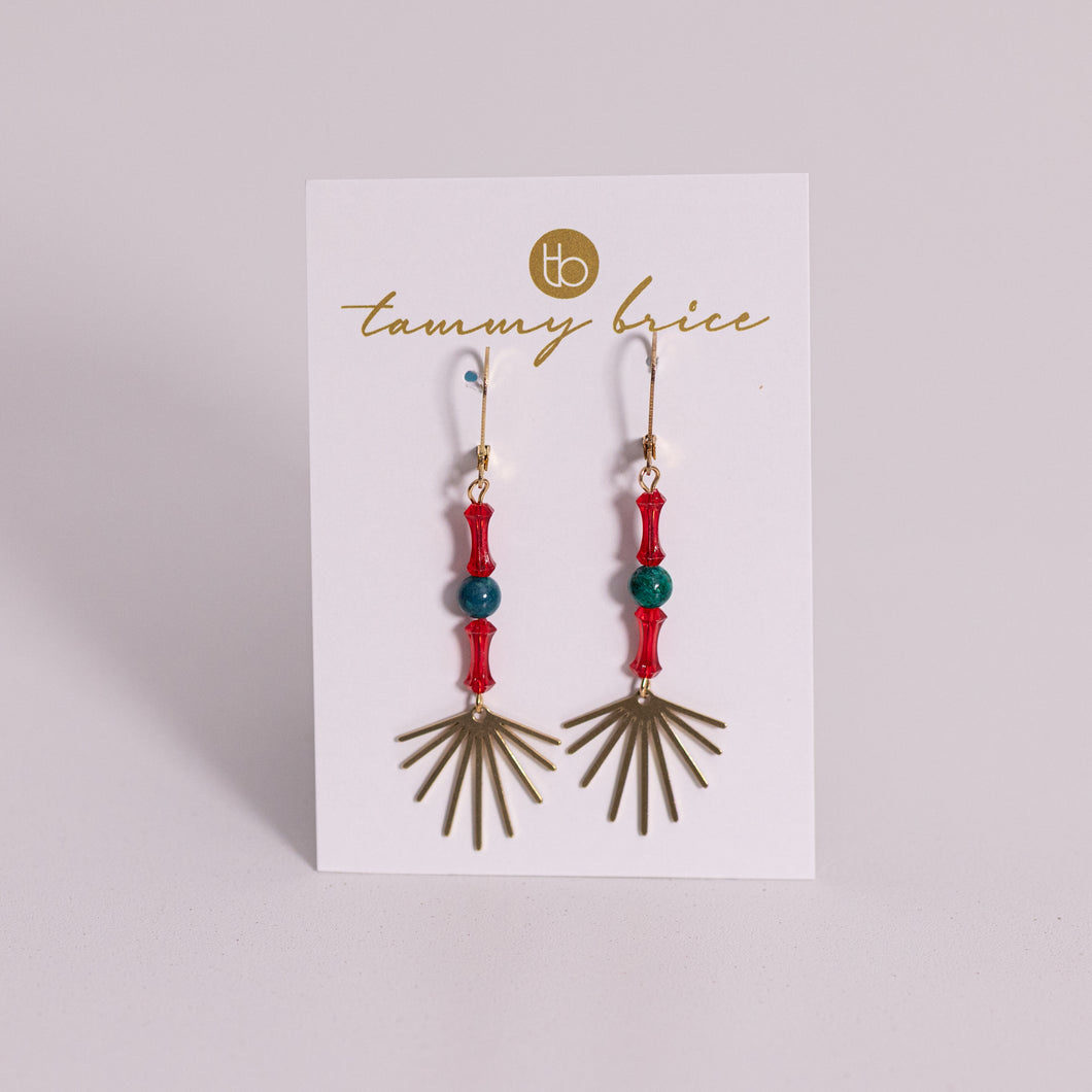 Holiday Vibe Earrings by Local Maker Tammy Brice
