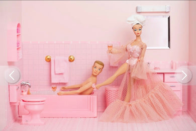 Bubble Bath Date Barbie Print