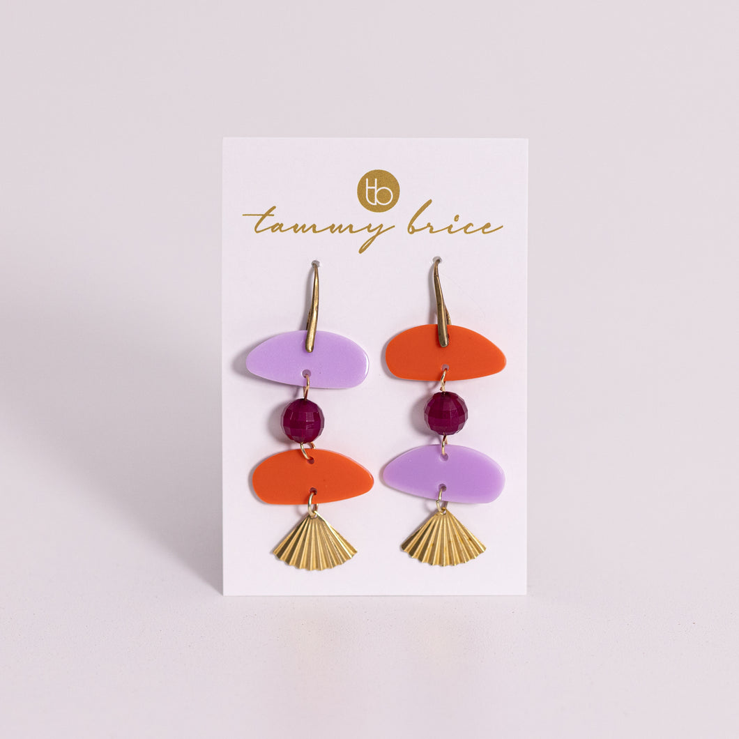 Fun Buffet Earrings by Local Maker Tammy Brice