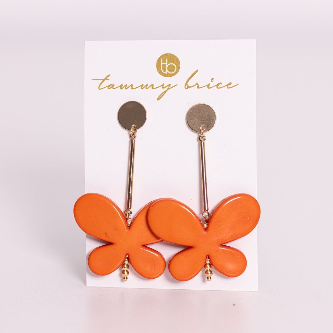 Butterfling Earrings by Local Maker Tammy Brice
