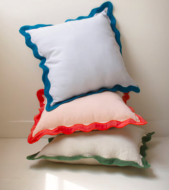 Ruffle Edge Cotton Pillows
