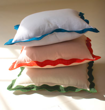 Ruffle Edge Cotton Pillows