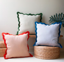 Ruffle Edge Cotton Pillows