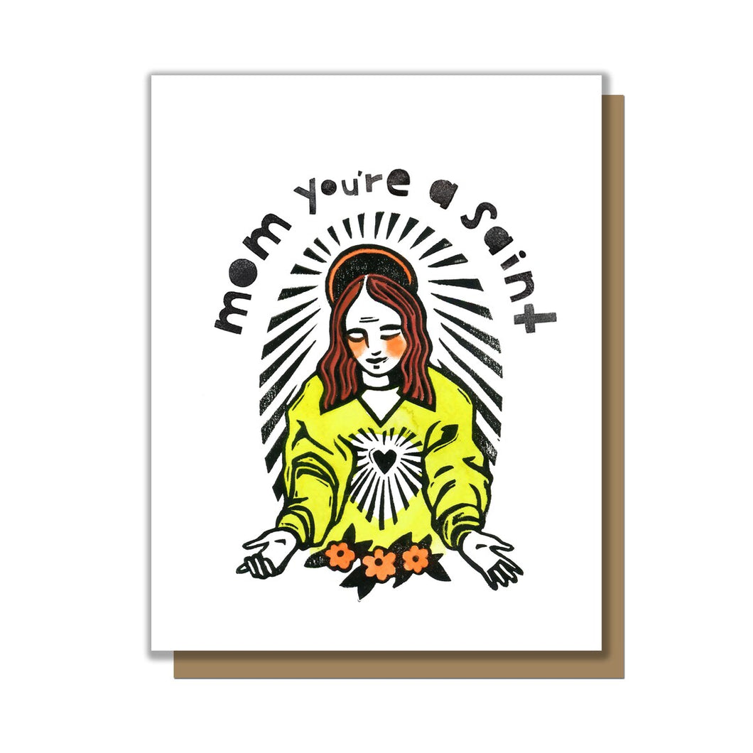 Saint Mom Greeting Card