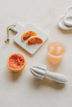 White Marble Citrus Reamer