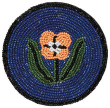 Hand-Beaded Teppi Floral Coasters (Set of 4)