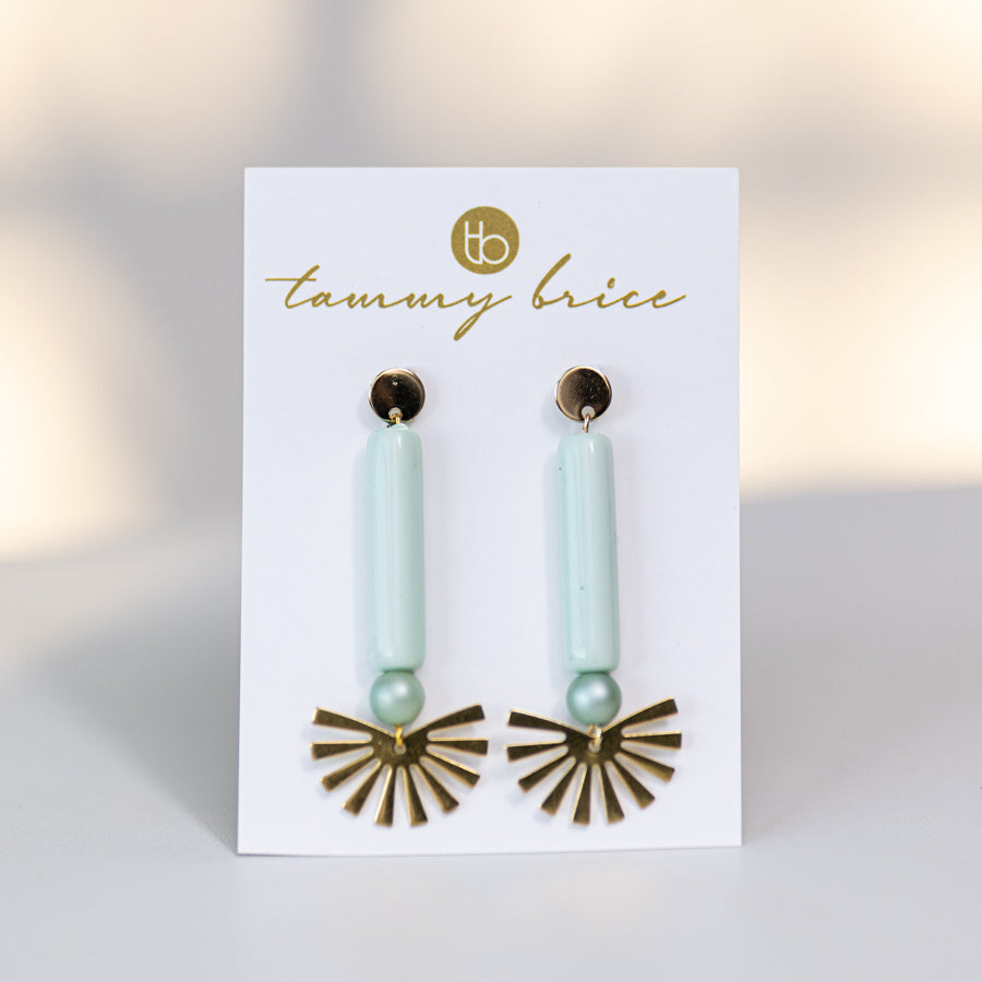 Spring Sunrise Earrings by Local Maker Tammy Brice