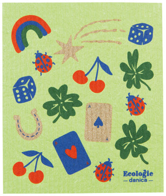 Feeling Lucky Swedish Dishcloth