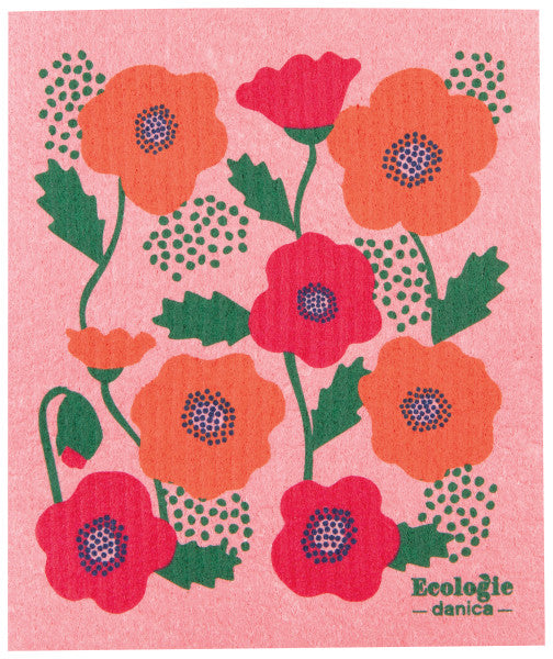 Poppy Swedish Dishcloth