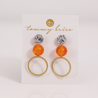 Orangzee Earrings by Local Maker Tammy Brice
