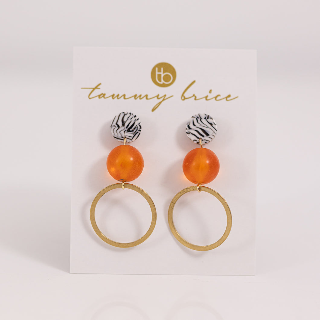 Orangzee Earrings by Local Maker Tammy Brice