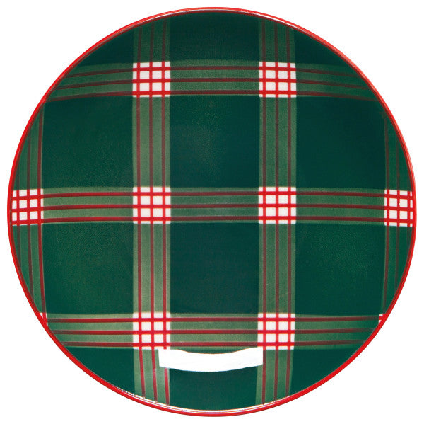 Holiday Plaid Appetizer Plate (Multiple Styles)