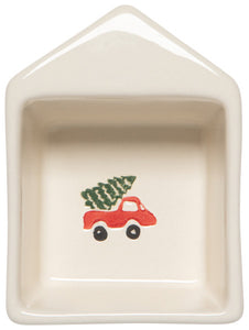 Glitzmas Christmas Dipping Dish With Tray Set