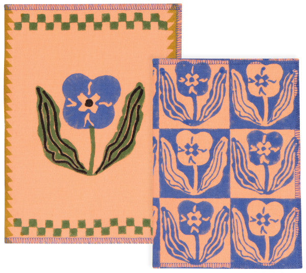 Cotton Cover Teppi Block Print Notebooks (Set of 2)