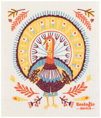Autumn Plenty Thanksgiving Swedish Dishcloth