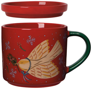 Season's Tweetings Mug with Lid