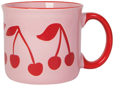 Very Cherry Mug – Fun Cherry Design Ceramic Mug, Perfect for Coffee or Tea