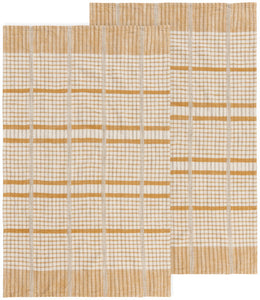 Finley Traditional Check Pattern Tea Towels/Dishtowels (Set of 2 - Multiple Color Options)