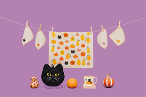 Fall/Halloween Things Tea Towel