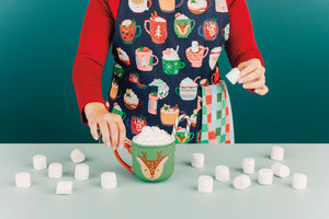 Cozy Cups Christmas Apron