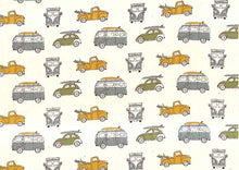 Retro Road Trip – Boys’ Cotton Shirt with Coconut Buttons