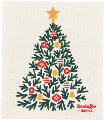 Festive Fir Swedish Dishcloth