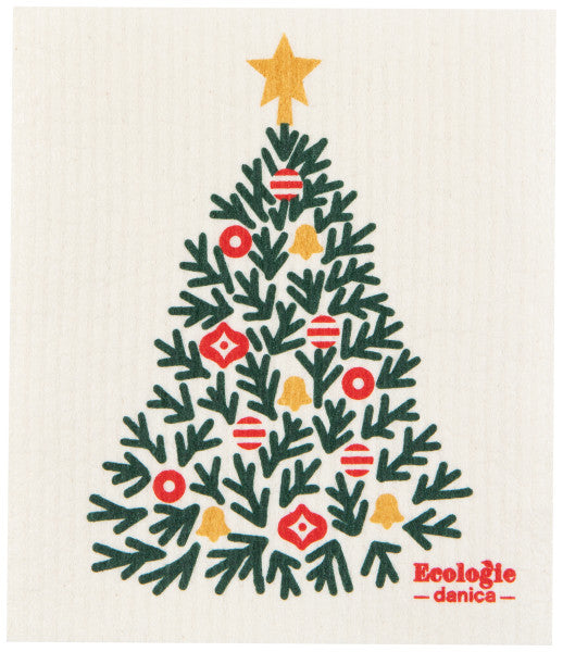 Festive Fir Swedish Dishcloth