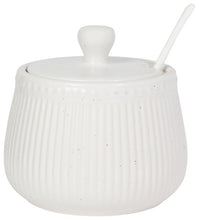 White Speckled Sugar Pot