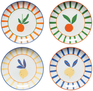 Citrus Burst Appetizer Plates | Fun, Unique Plates for Serving Snacks & Appetizers (Multiple Options)