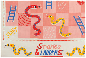 Snakes and Ladders Dishtowel