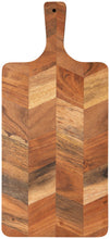 Chevron Acacia Wood Serving Board