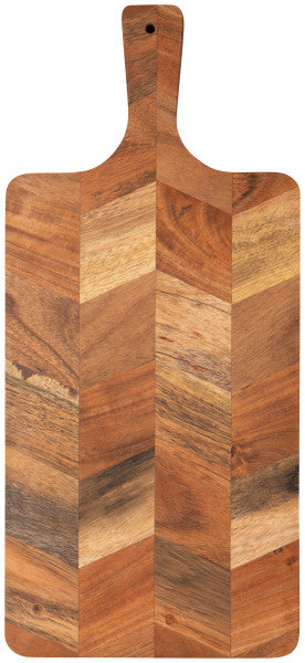 Chevron Acacia Wood Serving Board