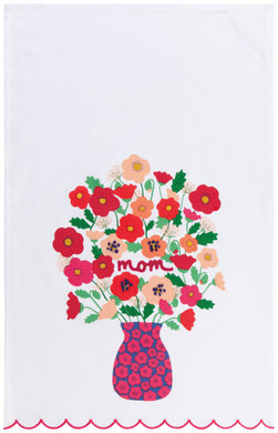 Poppy Mother's Day Dishtowel/Tea Towel