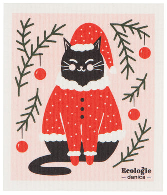 Santa Paws Swedish Dishcloth