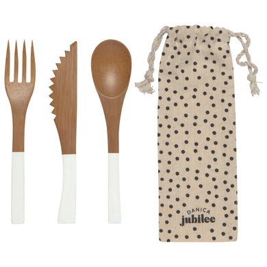 On The Go Bamboo Cutlery