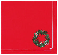 Christmas Wreaths Napkins (Set of 4)