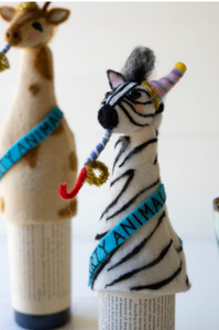 Felt Party Animal Bottle Toppers