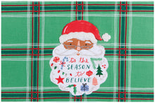 Santa's Beard Embellished Tea Towel