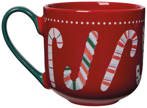 Merry Mints Candy Cane Mug and Dishtowel Set
