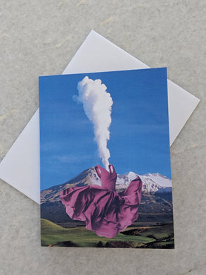 Free Human Being Greeting Card -By Kiki Collagist