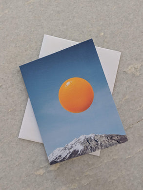 Yolk Rise Greeting Card -By Kiki Collagist