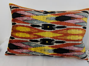 Hand Woven Silk Lumbar Pillow Cover