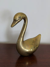 Vintage Brass Swans
